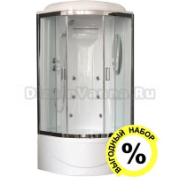 Душевая кабина Royal Bath RB 90BK2-T-CH с набором комплектующих