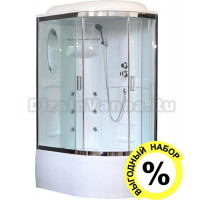 Душевая кабина Royal Bath RB8120BK2-T-CH-L с набором комплектующих