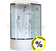 Душевая кабина Royal Bath RB8120BK2-T-CH-R с набором комплектующих