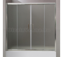 Шторка на ванну BelBagno Uno VF 2 150/145 P Cr