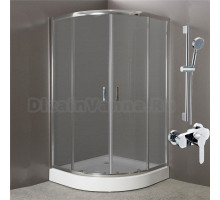 Комплект  Душевой уголок BelBagno Uno R 2 90 P Cr + Смеситель BelBagno Tanaro TAN ESDM CRM для душа + Душевой гарнитур BelBagno Vittoria VIT SAL CRM