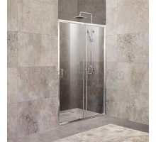Душевая дверь в нишу BelBagno Unique BF-1-120/135-C-Cr стекло прозрачное