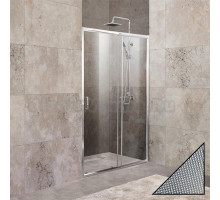 Душевая дверь в нишу BelBagno Unique BF-1-100/115-P-Cr стекло punto