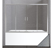 Шторка на ванну BelBagno Unique VF-2-150/180-140-P-Cr стекло punto