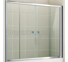 Шторка на ванну Cezares Pratico VF2 150/140 C Cr