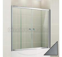 Шторка на ванну Cezares Pratico VF2 150/140 P Cr