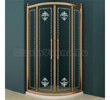 Душевой уголок Cezares Retro scorrevole A R2 100 CP Br