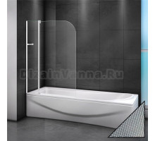 Шторка на ванну Cezares Relax V-11-100/140-P-Bi-L стекло punto