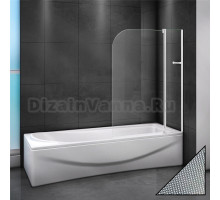 Шторка на ванну Cezares Relax V-11-100/140-P-Bi-R стекло punto