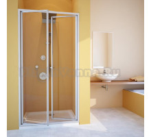 Душевая дверь в нишу GuteWetter Practic Door GK-402 98-102 см стекло бесцветное, профиль матовый хром