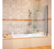 Шторка на ванну GuteWetter Lux Pearl GV-102 правая 110 см стекло бесцветное, профиль хром
