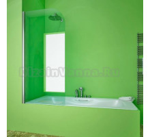 Шторка на ванну GuteWetter Lux Pearl GV-601A левая 70 см стекло бесцветное, профиль хром