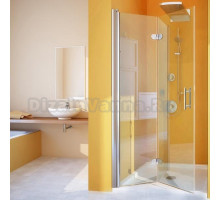Душевая дверь в нишу GuteWetter Lux Door GK-102A левая 80 см стекло бесцветное, профиль хром