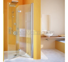 Душевая дверь в нишу GuteWetter Lux Door GK-102A правая 80 см стекло бесцветное, профиль хром