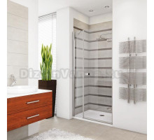 Душевая дверь в нишу GuteWetter Trend Door GK-862BP правая 98 см стекло бесцветное Two, профиль хром