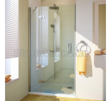 Душевая дверь в нишу GuteWetter Lux Door GK-102 левая 95 см стекло бесцветное, профиль хром