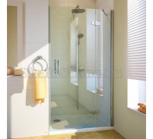 Душевая дверь в нишу GuteWetter Lux Door GK-102 правая 100 см стекло бесцветное, профиль хром
