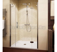 Душевая дверь в нишу GuteWetter Lux Door GK-103 правая 125 см стекло бесцветное, профиль хром