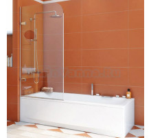 Шторка на ванну GuteWetter Trend Pearl GV-861B левая 60 см стекло бесцветное, фурнитура хром