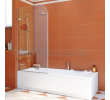 Шторка на ванну GuteWetter Trend Pearl GV-861B левая 70 см стекло бесцветное, фурнитура хром