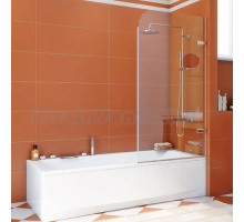 Шторка на ванну GuteWetter Trend Pearl GV-861B правая 60 см стекло бесцветное, фурнитура хром