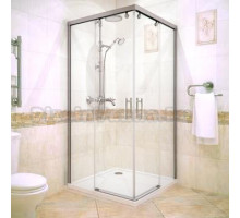 Душевой уголок GuteWetter Slide Square GK-864 85x85 см стекло бесцветное, профиль хром