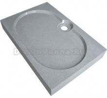 Поддон для душа GuteWetter Deluxe 120x80x16 Q серый