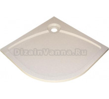 Поддон для душа GuteWetter Deluxe 80x80x2 R бежевый