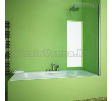 Шторка на ванну GuteWetter Lux Pearl GV-601AS правая 85 см стекло бесцветное, профиль хром