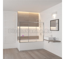 Шторка на ванну RGW Screens SC-81 (1460-1510)х700х1500 профиль хром