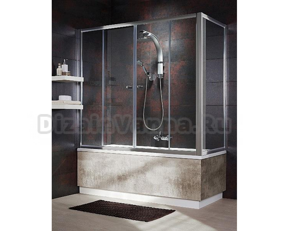 Шторка на ванну Radaway Vesta DWD 170 прозрачное стекло: Купить в  интернет-магазине Дизайн Ванна в Москве