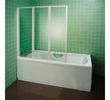 Шторка на ванну Ravak VS3 100 Transparent, профиль белый