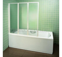 Шторка на ванну Ravak VS3 130 Grape, профиль белый