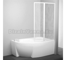 Шторка на ванну Ravak VSK2 Rosa 160 R Rain