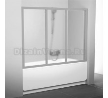 Шторка на ванну Ravak AVDP3-160 Grape, профиль сатин