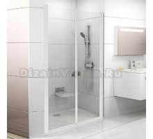 Душевая дверь в нишу Ravak CSD2-100 Transparent, профиль белый