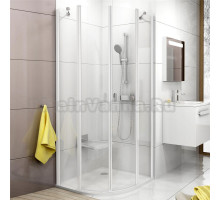 Душевой уголок Ravak CSKK4-80 Transparent, белый профиль