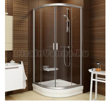 Душевой уголок Ravak BLCP4-80 Transparent, профиль сатин