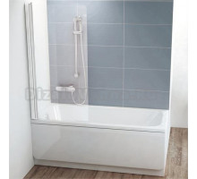 Шторка на ванну Ravak CVS1-80 L Transparent, профиль белый