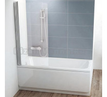 Шторка на ванну Ravak CVS1-80 L Transparent, профиль блестящий