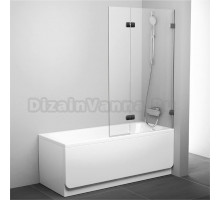 Шторка на ванну Ravak BVS2-100 R Transparent, фурнитура хром