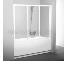 Шторка на ванну Ravak AVDP3-150 Transparent, профиль белый