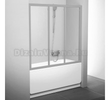 Шторка на ванну Ravak AVDP3-120 Transparent, профиль сатин