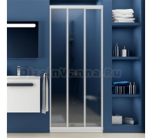 Душевая дверь в нишу Ravak ASDP3-80 Grape, профиль белый