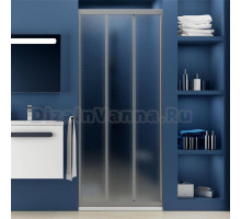 Душевая дверь в нишу Ravak ASDP3-80 Pearl, профиль сатин