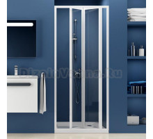 Душевая дверь в нишу Ravak SDZ3-80 Transparent, профиль белый