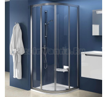 Душевой уголок Ravak SKCP4-80 Transparent, профиль сатин