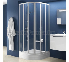 Душевой уголок Ravak SKKP6-80 Transparent, профиль белый