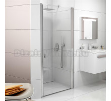 Душевая дверь в нишу Ravak CSD1-80 Transparent, профиль блестящий