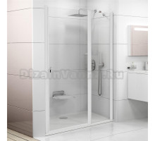 Душевая дверь в нишу Ravak CSD2-120 Transparent, профиль белый